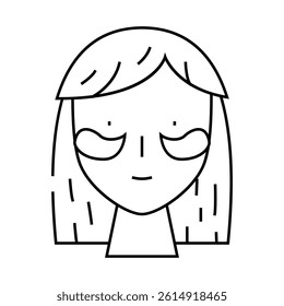 patches accessory line icon vector. patches accessory sign. isolated contour symbol black illustration
