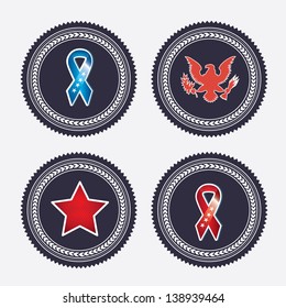 patches black over gray background vector illustration