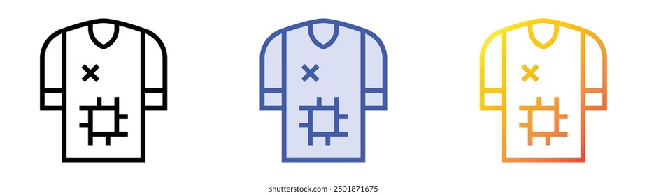 patches icon. Linear, Blue Fill and Gradient Style Design Isolated On White Background