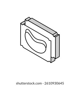 patches package isometric icon vector. patches package sign. isolated symbol illustration