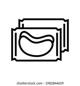 patches package line icon vector. patches package sign. isolated contour symbol black illustration