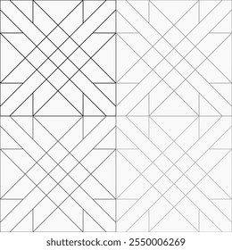 Patchwork Arte abstracto inconsútil geométrica decoración gráfica Plantilla de contorno étnico Fondo de pantalla impreso patrón de tela dibujado a mano contorno forma de fondo ombre elemento blanco y negro
