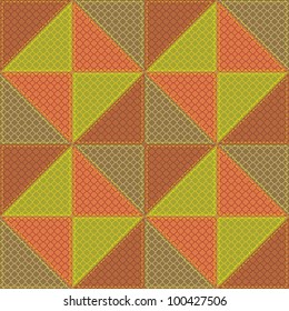 patchwork background with decor elements