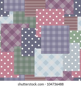 patchwork background with different patterns
