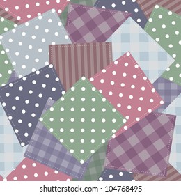 patchwork background with different patterns