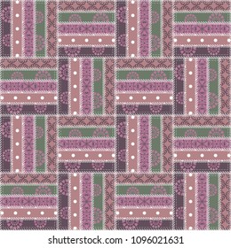 patchwork background with different patterns