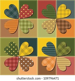 patchwork background with different patterns