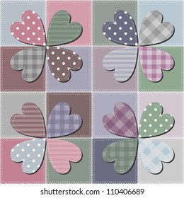 patchwork background with different patterns