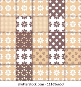 patchwork background with different patterns