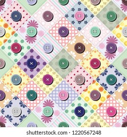 patchwork background with different patterns