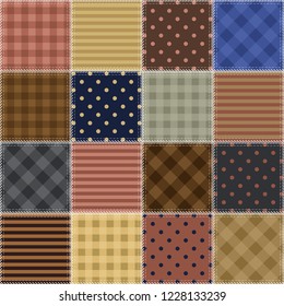 patchwork background with different patterns