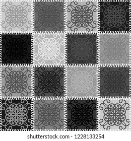 patchwork background with different patterns