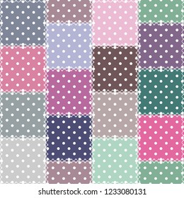 patchwork background with different patterns