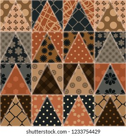 patchwork background with different patterns