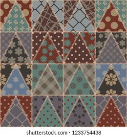 patchwork background with different patterns