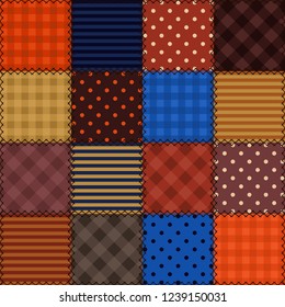 patchwork background with different patterns