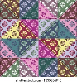 patchwork background with different patterns	