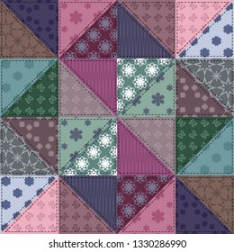 patchwork background with different patterns	