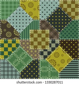 patchwork background with different patterns	
