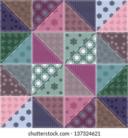 patchwork background with different patterns