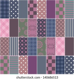 patchwork background with different patterns