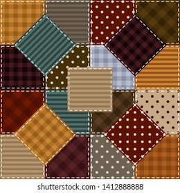 patchwork background with different patterns