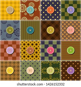 patchwork background with different patterns	