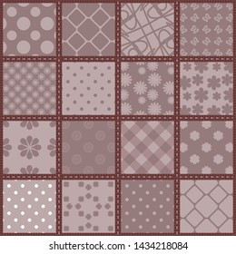 patchwork background with different patterns	