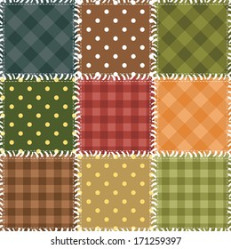 patchwork background with different patterns 