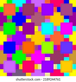 patchwork background with different patterns