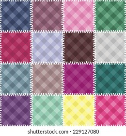 patchwork background with different patterns