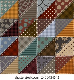 patchwork background with different patterns