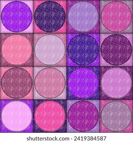 patchwork background with different patterns