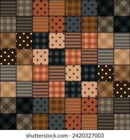 patchwork background with different patterns