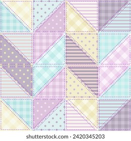 patchwork background with different patterns