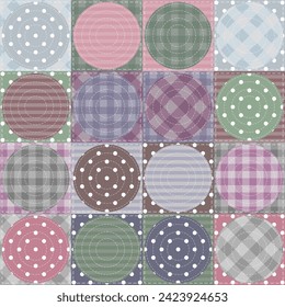 patchwork background with different patterns