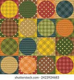 patchwork background with different patterns