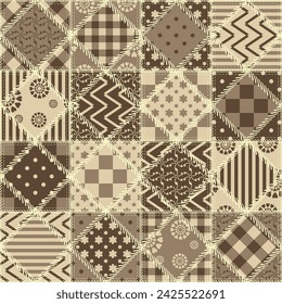 patchwork background with different patterns