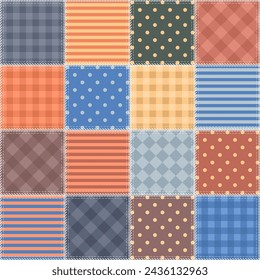 patchwork background with different patterns