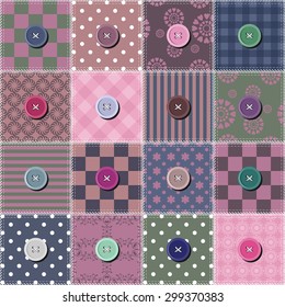 patchwork background with different patterns