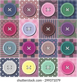 patchwork background with different patterns