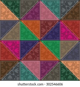 patchwork background with different patterns