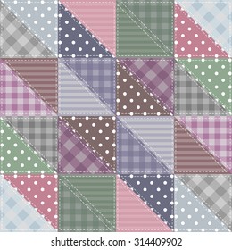 patchwork background with different patterns