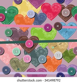 patchwork background with different patterns