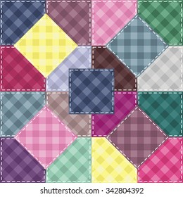 patchwork background with different patterns