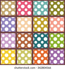 patchwork background with different patterns