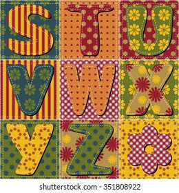 patchwork background with different patterns