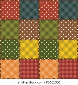 patchwork background with different patterns