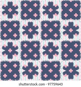 patchwork background with different patterns