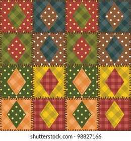 patchwork background with different patterns